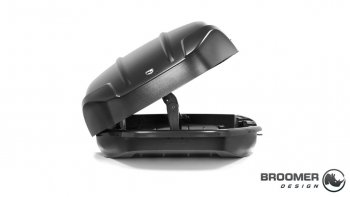 22 749 р. Багажный бокс Broomer Venture (420 л/189x89x40 см) на крышу   (Покрытие: шагрень, Цвет: чёрный)  с доставкой в г. Самара. Увеличить фотографию 3