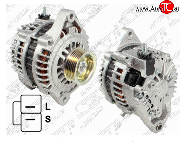8 649 р. Генератор SAT (12V/80A) Nissan Avenir (1999-2005)  с доставкой в г. Самара