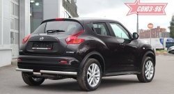 14 489 р. Защита заднего бампера 4x4 Souz-96 Premium (d60) Nissan Juke 1 YF15 рестайлинг (2014-2020)  с доставкой в г. Самара. Увеличить фотографию 2