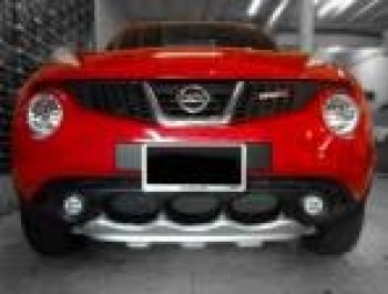 4 999 р. Накладка на передний бампер Impul-style Nissan Juke 1 YF15 дорестайлинг (2010-2014) (Неокрашенная)  с доставкой в г. Самара. Увеличить фотографию 2