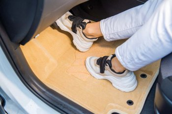 8 349 р. Текстильные 3D коврики в салон SEINTEX бежевые  Nissan Murano  2 Z51 (2008-2016) дорестайлинг, рестайлинг  с доставкой в г. Самара. Увеличить фотографию 3