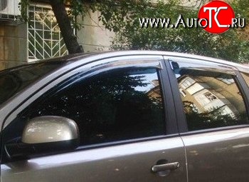 999 р. Комплект дефлекторов окон (ветровиков) 4 шт. (рестайлинг) Russtal Nissan Note 1 E11 дорестайлинг (2004-2008)  с доставкой в г. Самара