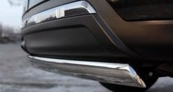 11 599 р. Защита заднего бампера (Ø75x42 мм, нержавейка) Russtal Nissan Pathfinder R52 дорестайлинг (2012-2017)  с доставкой в г. Самара. Увеличить фотографию 3
