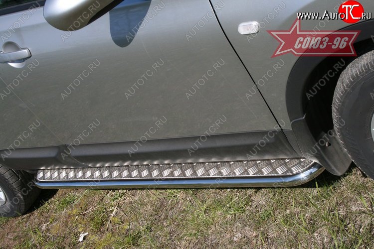 13 274 р. Защита порогов с листом Souz-96 (d42). Nissan Qashqai 1 дорестайлинг (2007-2010)  с доставкой в г. Самара