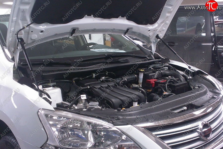 2 199 р. Газовые упоры капота Berkut Nissan Sentra 7 B17 (2014-2017)  с доставкой в г. Самара