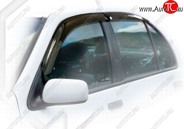 2 079 р. Дефлектора окон CA-Plastiс Nissan Sunny B15 (1998-2004) (Classic полупрозрачный, Без хром.молдинга)  с доставкой в г. Самара