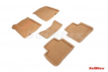 Текстильные 3D коврики в салон SEINTEX бежевые Nissan Teana  2 J32 (2008-2011) дорестайлинг