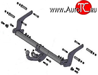4 499 р. Фаркоп (4WD) Russtal Nissan Terrano D10 дорестайлинг (2013-2016)  с доставкой в г. Самара