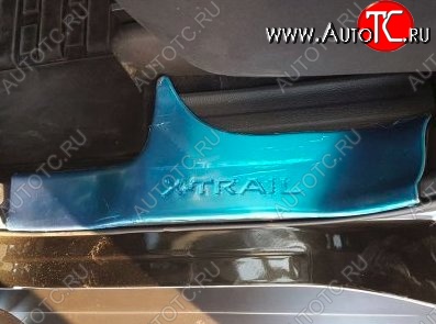 8 599 р. Накладки на порожки автомобиля CT v1 Nissan X-trail 3 T32 рестайлинг (2017-2022)  с доставкой в г. Самара
