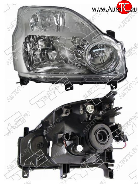 8 899 р. Правая фара передняя TYC (с электрокорректором, Евросвет) Nissan X-trail 2 T31 дорестайлинг (2007-2011)  с доставкой в г. Самара