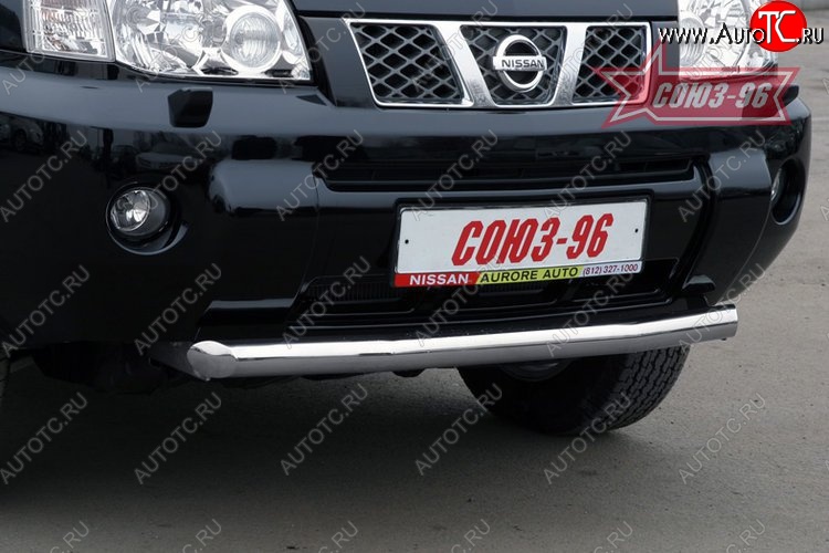 9 629 р. Защита переднего бампера одинарная Souz-96 (d60) Nissan X-trail 1 T30 дорестайлинг (2000-2003)  с доставкой в г. Самара