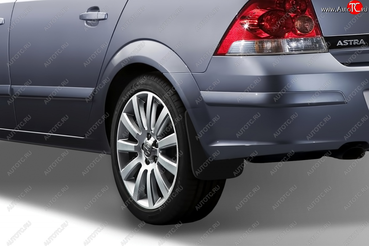 4 799 р. Брызговики Frosch Opel Astra H седан дорестайлинг (2004-2007) (Задние)  с доставкой в г. Самара