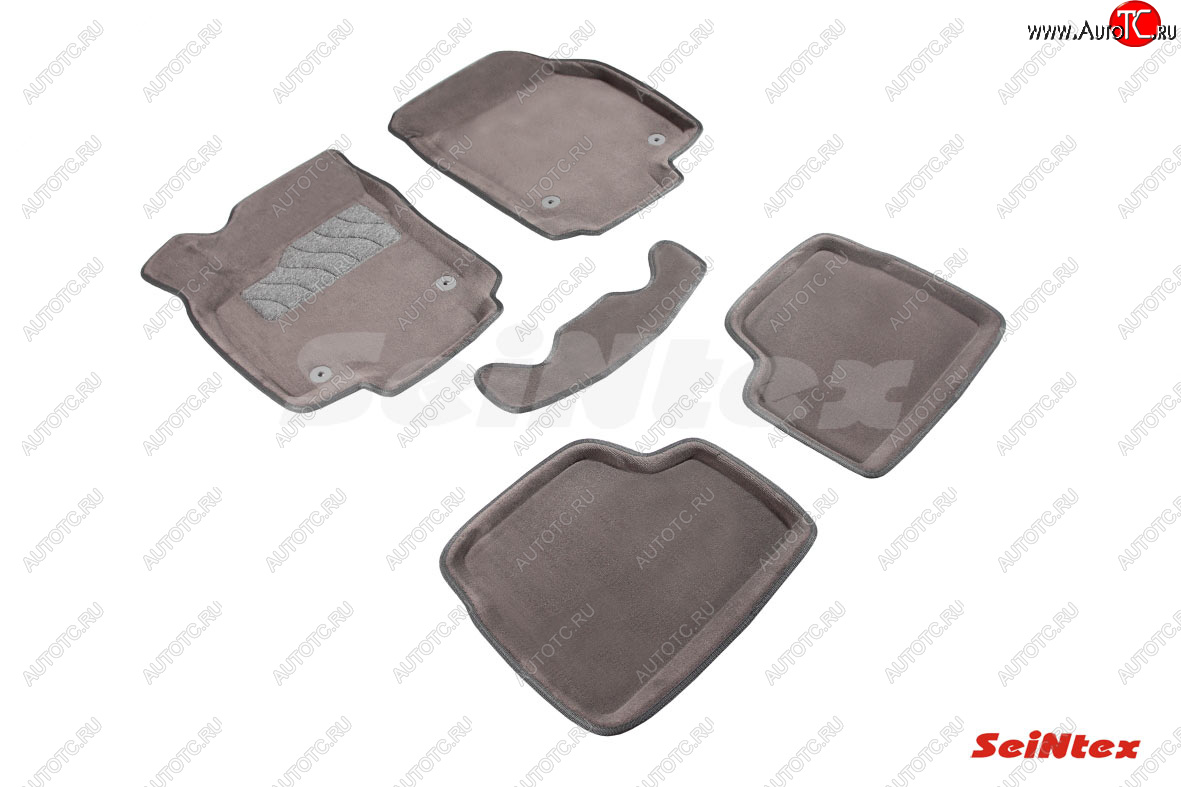6 699 р. Текстильные 3D коврики в салон SEINTEX серые  Opel Astra  H (2004-2015) универсал, универсал рестайлинг  с доставкой в г. Самара