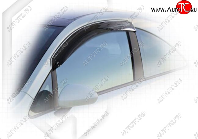 1 799 р. Дефлектора окон CA-Plastic Opel Corsa D 1-ый рестайлинг, хэтчбэк 3 дв. (2010-2011) (Classic полупрозрачный)  с доставкой в г. Самара