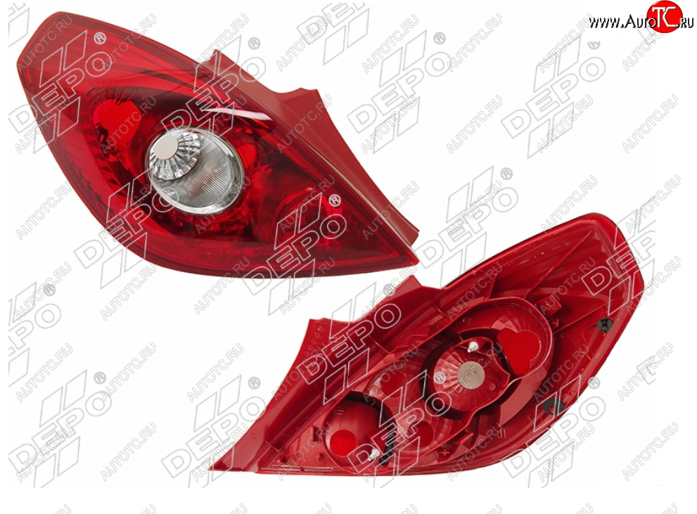 6 449 р. Левый фонарь задний DEPO Opel Corsa D 1-ый рестайлинг, хэтчбэк 3 дв. (2010-2011)  с доставкой в г. Самара