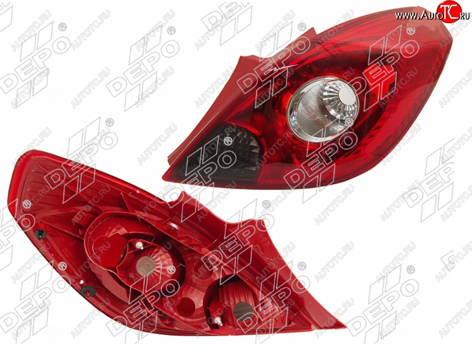 6 449 р. Правый фонарь задний DEPO Opel Corsa D 1-ый рестайлинг, хэтчбэк 3 дв. (2010-2011)  с доставкой в г. Самара