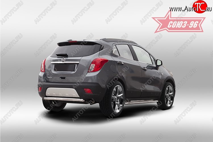 10 889 р. Защита заднего бампера Souz-96 (d60) Opel Mokka  дорестайлинг (2012-2016)  с доставкой в г. Самара