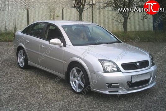 5 749 р. Накладка на передний бампер CT Opel Vectra C лифтбэк дорестайлинг (2002-2006) (Неокрашенная)  с доставкой в г. Самара