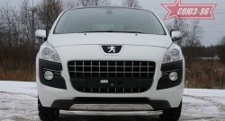 14 309 р. Одинарная защита переднего бампера диаметром трубы 60 мм Souz-96 Peugeot 3008 дорестайлинг (2009-2013)  с доставкой в г. Самара. Увеличить фотографию 2