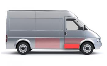 1 189 р. Панель правой двери нижняя (ремонтная) Wisentbull CITROEN Jumper 230 (1994-2002)  с доставкой в г. Самара. Увеличить фотографию 2