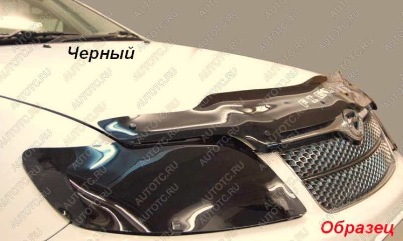 2 399 р. Дефлектор капота CA-Plastic Isuzu mu-X TF (2021-2023) (серый Сlassic черный, без надписи)  с доставкой в г. Самара