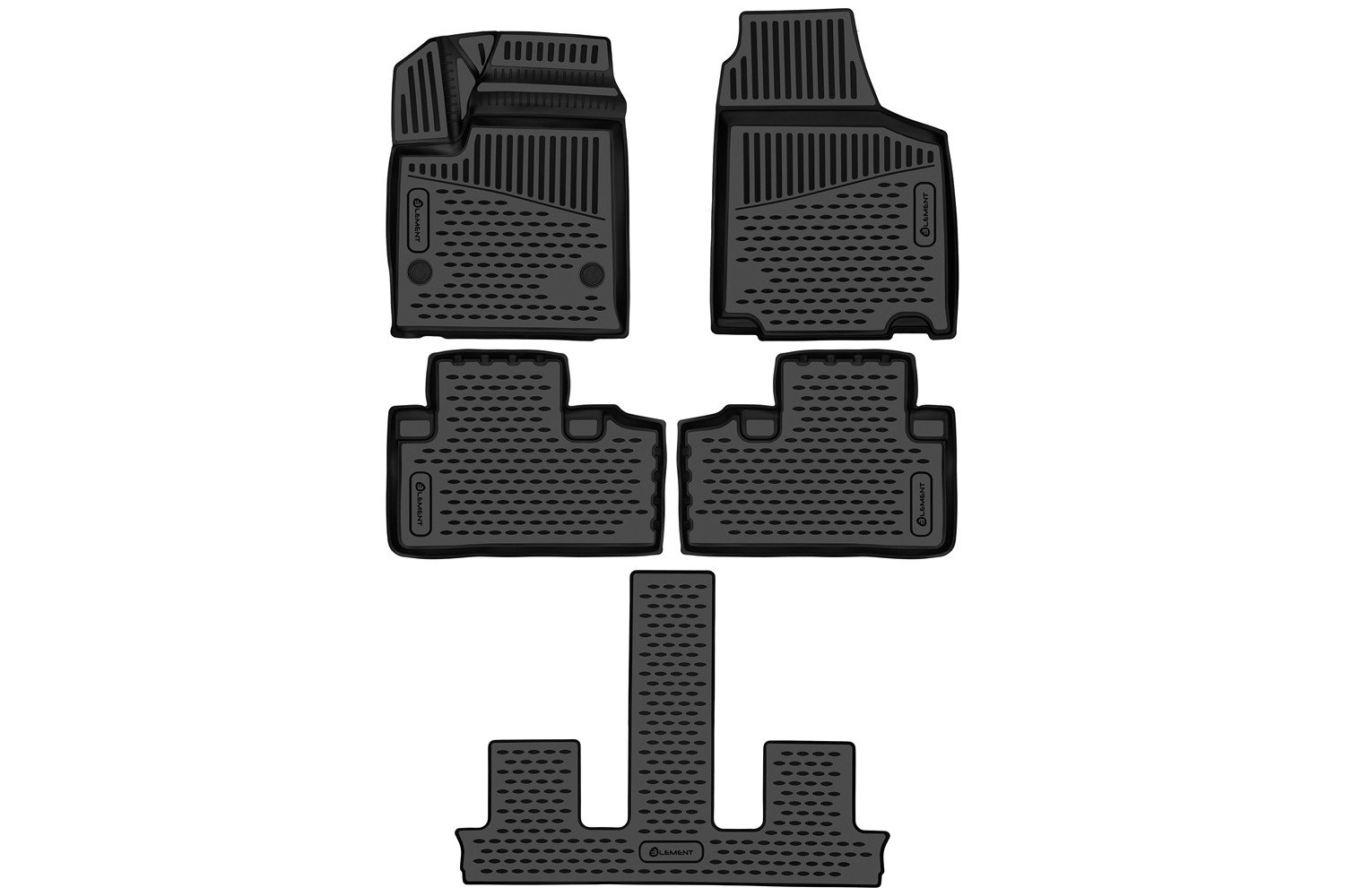 2 799 р.  Коврики 3D в салон Element Aito M7 1 (2021-2025) (черные)  с доставкой в г. Самара