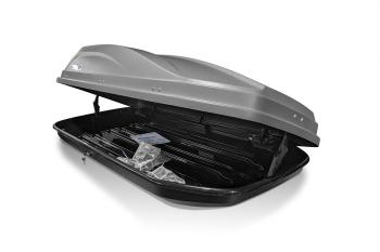 22 849 р. Автобокс PT GROUP (450л., 190х90х46, двухстороннее открывание) ACTIVE M серый Suzuki Swift ZC72S дорестайлинг, хэтчбэк 5 дв. (2010-2013)  с доставкой в г. Самара. Увеличить фотографию 3