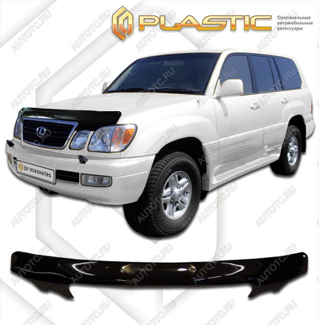2 559 р. Дефлектор капота (exclusive) CA-Plastic Lexus LX470 J100 дорестайлинг (1998-2002) (Classic черный)  с доставкой в г. Самара