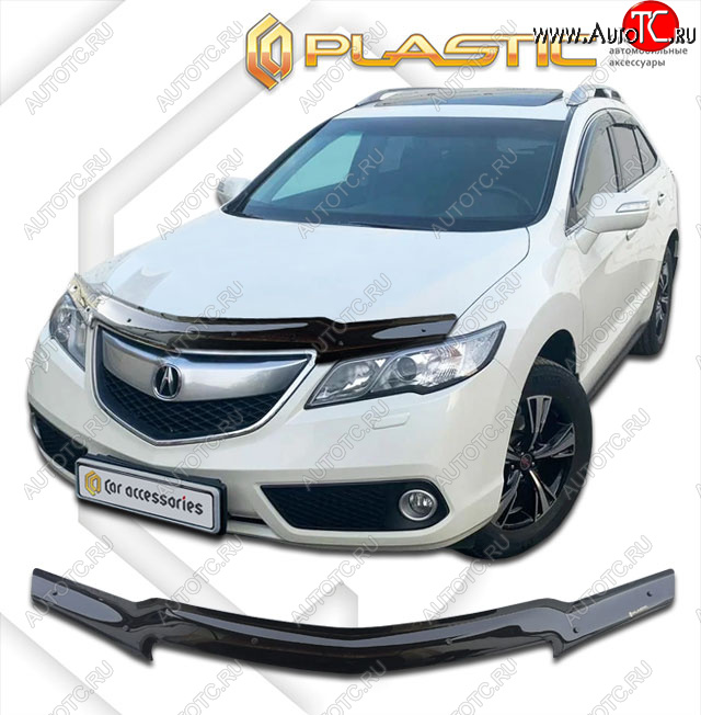 2 159 р. Дефлектор капота CA-Plastic Acura RDX TB3, TB4 дорестайлинг (2012-2015) (classic черный, без надписи)  с доставкой в г. Самара