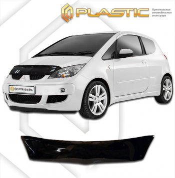 1 999 р. Дефлектор капота CA-Plastic Mitsubishi Colt Z30 хэтчбэк 5 дв. дорестайлинг (2002-2009) (серия Сlassic черный)  с доставкой в г. Самара. Увеличить фотографию 2