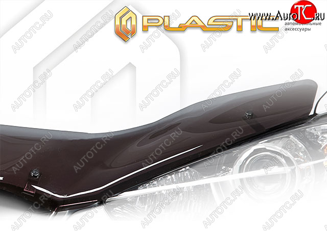 2 159 р. Дефлектор капота CA-Plastic Toyota Auris E150 хэтчбэк 5 дв. дорестайлинг (2006-2010) (classic полупрозрачный, без надписи)  с доставкой в г. Самара