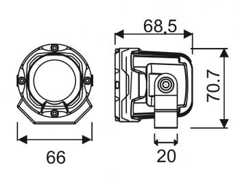 13 659 р. Светодиодная лазерная фара дальнего света РИФ 10W LED РИФ sm-2010l-rda  с доставкой в г. Самара. Увеличить фотографию 9