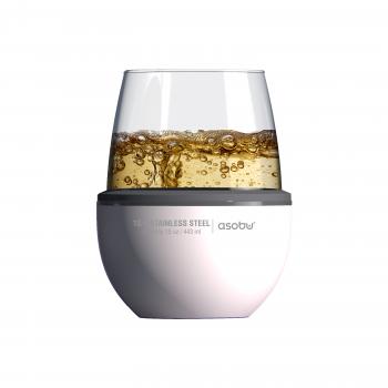 2 379 р. Термобокал для вина WINE KUZIE 440 мл, белый ASOBU stl24.01-white  с доставкой в г. Самара. Увеличить фотографию 2