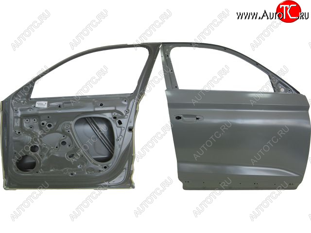 27 449 р. Правая дверь передняя BodyParts Skoda Kodiaq NU7 дорестайлинг (2017-2021) (Неокрашенная)  с доставкой в г. Самара