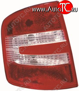 2 979 р. Левый фонарь задний DEPO Skoda Fabia Mk1 седан рестайлинг (2004-2008)  с доставкой в г. Самара