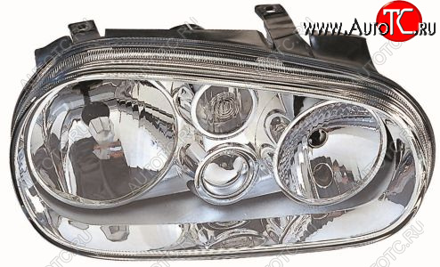 5 999 р. Левая фара передняя (с ПТФ) DEPO Volkswagen Golf 4 (1997-2003)  с доставкой в г. Самара