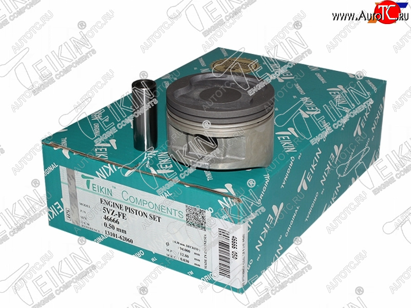 13 649 р. Комплект поршней с пальцами TEIKIN (5VZ-FE) Toyota 4Runner N120,N130 5 дв. дорестайлинг (1989-1992)  с доставкой в г. Самара