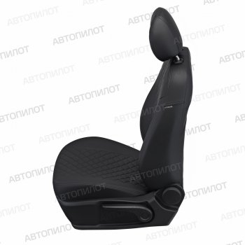 8 399 р. Чехлы сидений (экокожа) Автопилот Ford Fiesta 6 хэтчбэк 5 дв. рестайлинг (2012-2019) (черный)  с доставкой в г. Самара. Увеличить фотографию 3