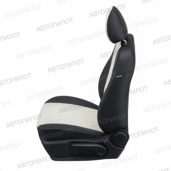 21 599 р. Чехлы сидений (экокожа, 8 мест) Автопилот Hyundai Starex/Grand Starex/H1 TQ дорестайлинг (2007-2013) (черный/белый)  с доставкой в г. Самара. Увеличить фотографию 2