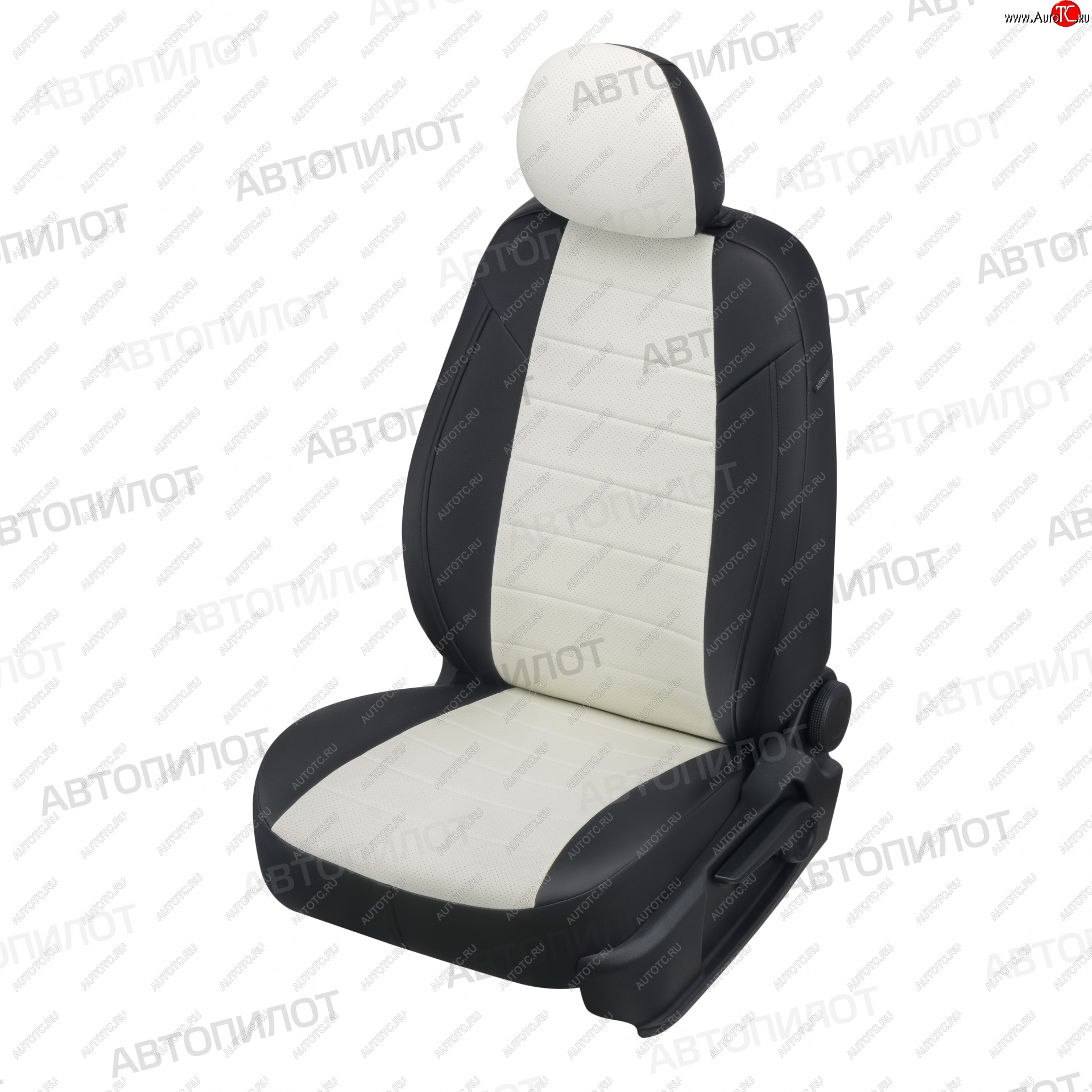 21 599 р. Чехлы сидений (экокожа, 8 мест) Автопилот Hyundai Starex/Grand Starex/H1 TQ дорестайлинг (2007-2013) (черный/белый)  с доставкой в г. Самара