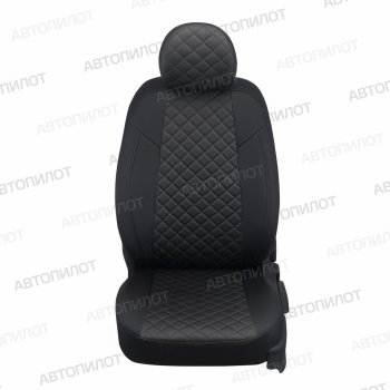 14 249 р. Чехлы сидений (экокожа, 40/60, Classic/Comfort/Luxe) Автопилот Ромб KIA Ceed 3 CD хэтчбэк (2018-2025) (черный)  с доставкой в г. Самара. Увеличить фотографию 5