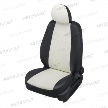 8 399 р. Чехлы сидений (экокожа, 3 спинки) Автопилот KIA Ceed 3 CD хэтчбэк (2018-2025) (черный/белый)  с доставкой в г. Самара. Увеличить фотографию 5