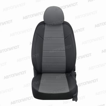 8 399 р. Чехлы на сиденья Экокожа (раздельн. 40/60 экокожа) Автопилот Skoda Fabia Mk2 хэтчбэк дорестайлинг (2007-2010) (черный/серый)  с доставкой в г. Самара. Увеличить фотографию 4