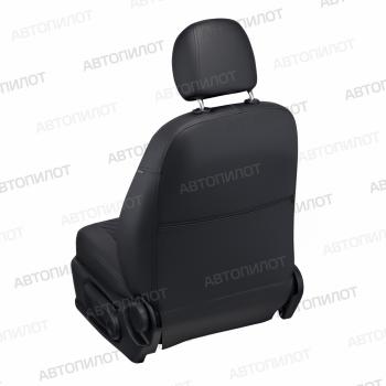 8 749 р. Чехлы на сиденья Ромб (раздел. 40/60 экокожа) Автопилот Toyota C-HR NGX10, ZGX10 дорестайлинг (2016-2019) (черный)  с доставкой в г. Самара. Увеличить фотографию 4