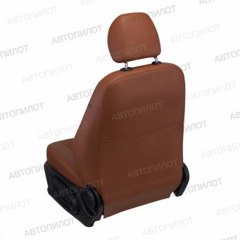 8 749 р. Чехлы на сиденья Алькантара ромб (раздел. 40/60 экокожа) Автопилот Toyota C-HR NGX10, ZGX10 рестайлинг (2019-2025) (коричневый)  с доставкой в г. Самара. Увеличить фотографию 4