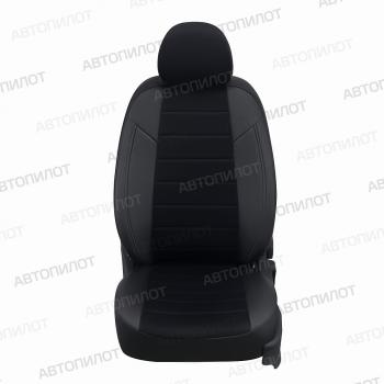 8 249 р. Чехлы на сиденья Алькантара (раздел. 40/60 экокожа) Автопилот Volvo XC40 (2017-2022) (черный)  с доставкой в г. Самара. Увеличить фотографию 3