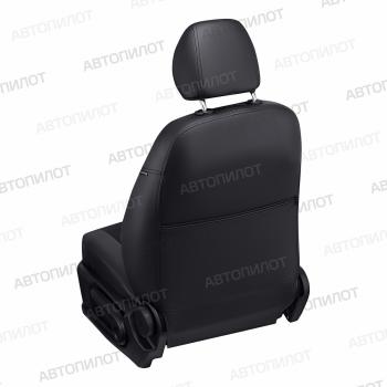 13 199 р. Чехлы на сиденья Алькантара (8 мест сплош. экокожа) Автопилот Volkswagen Transporter T5 рестайлинг (2009-2015) (черный)  с доставкой в г. Самара. Увеличить фотографию 5