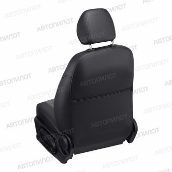 13 199 р. Чехлы на сиденья Экокожа (9 мест сплош. экокожа) Автопилот Volkswagen Transporter T5 рестайлинг (2009-2015) (черный/серый)  с доставкой в г. Самара. Увеличить фотографию 5