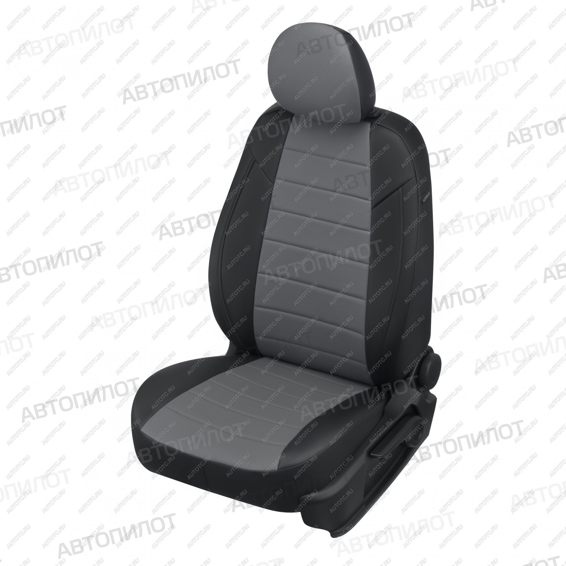 13 199 р. Чехлы на сиденья Экокожа (9 мест сплош. экокожа) Автопилот Volkswagen Transporter T5 рестайлинг (2009-2015) (черный/серый)  с доставкой в г. Самара