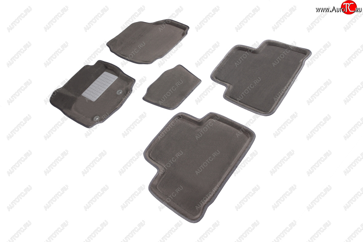 7 049 р. Комплект ковриков салона (ворсовые, 3D) SEINTEX  Ford S-Max  1 (2006-2015) дорестайлинг, рестайлинг (Серый)  с доставкой в г. Самара